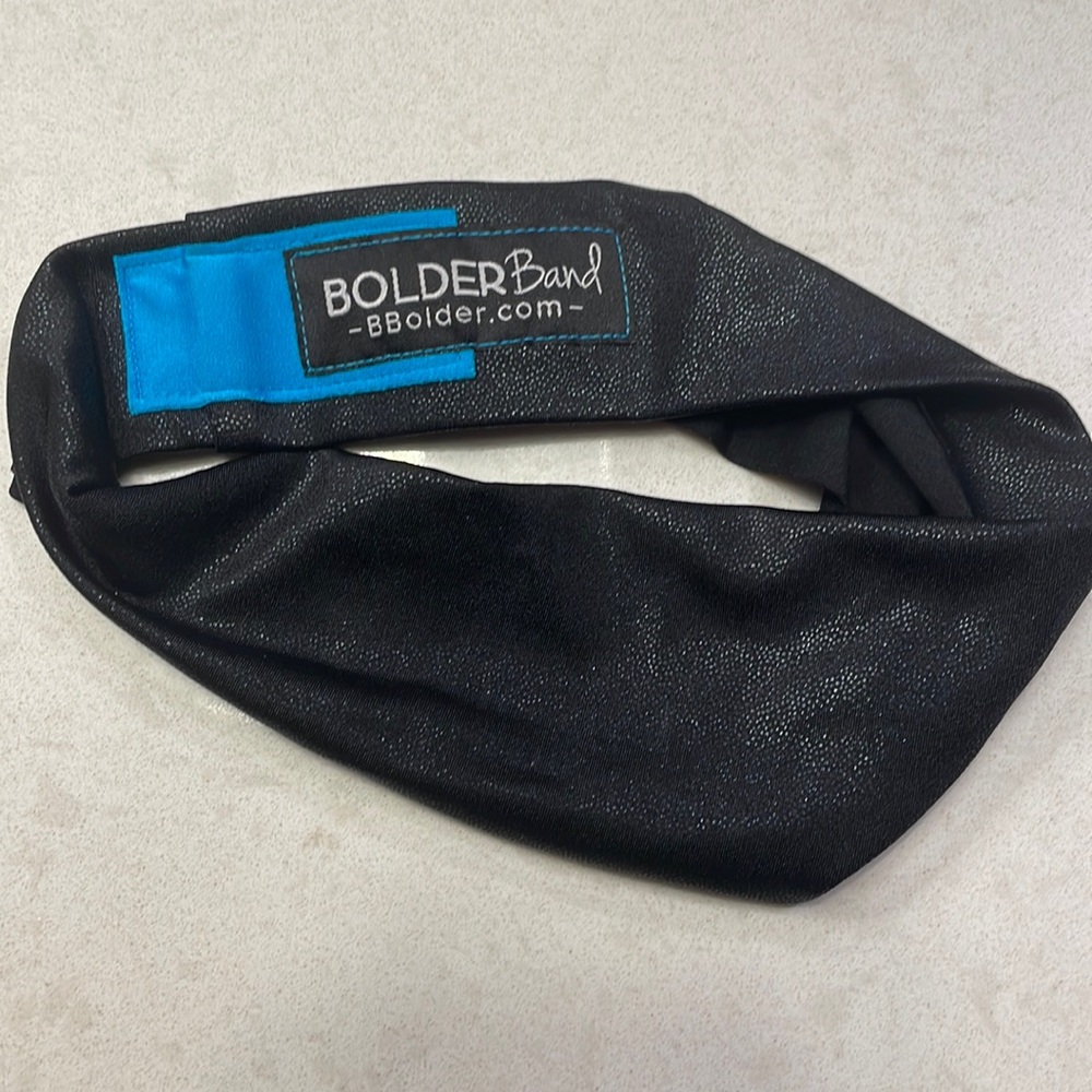 Black shiny Bolder Band headband